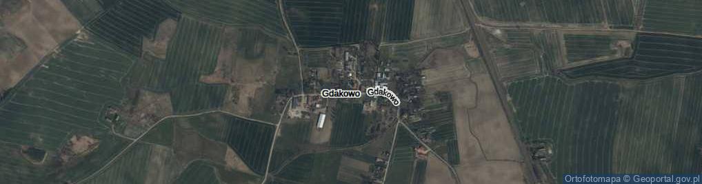 Zdjęcie satelitarne Gdakowo ul.