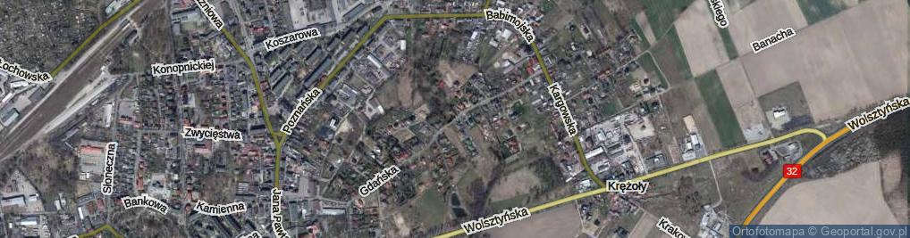 Zdjęcie satelitarne Gdańska ul.