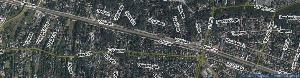 Zdjęcie satelitarne Gdańska ul.