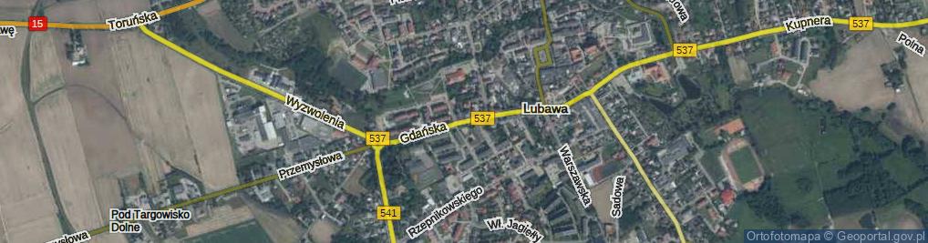 Zdjęcie satelitarne Gdańska ul.