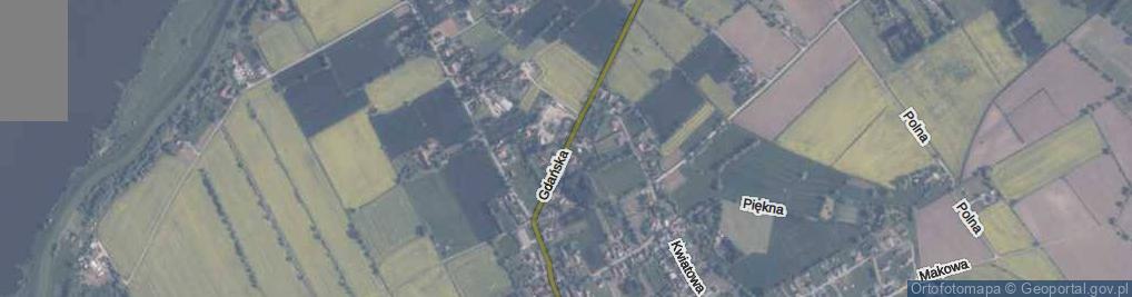 Zdjęcie satelitarne Gdańska ul.