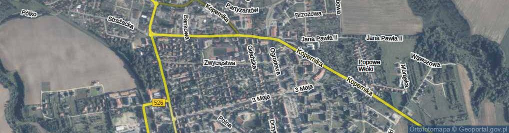 Zdjęcie satelitarne Gdańska ul.