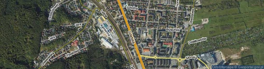 Zdjęcie satelitarne Gdańska ul.