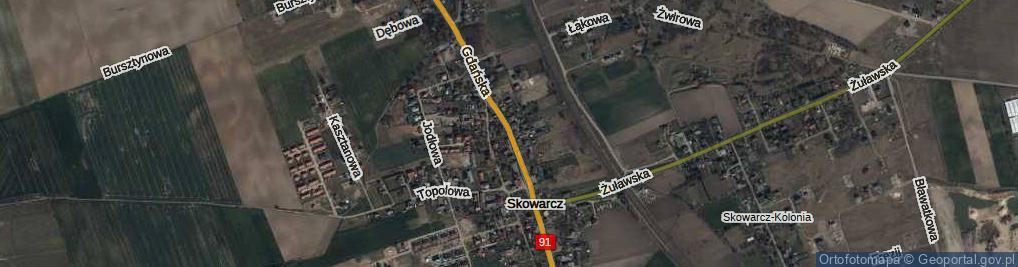 Zdjęcie satelitarne Gdańska ul.