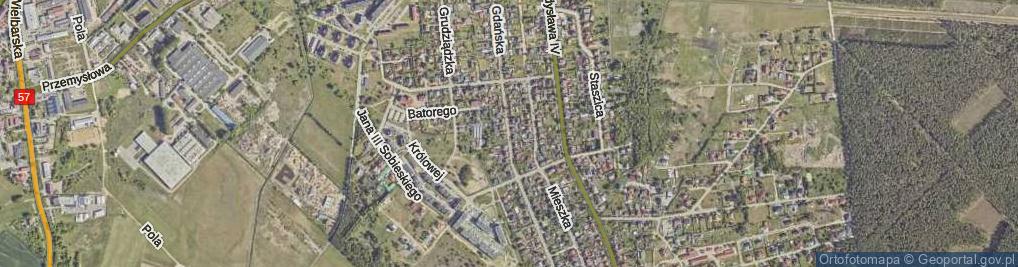 Zdjęcie satelitarne Gdańska ul.