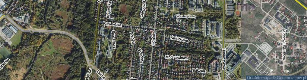 Zdjęcie satelitarne Gdyńska ul.