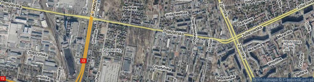 Zdjęcie satelitarne Gdyńska ul.