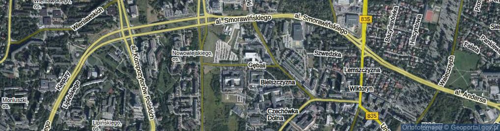 Zdjęcie satelitarne Gębali Antoniego, prof. ul.