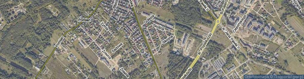 Zdjęcie satelitarne Geodetów ul.