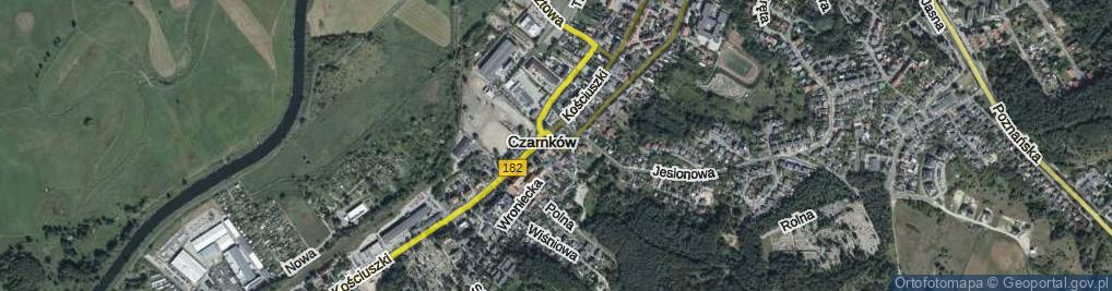 Zdjęcie satelitarne Gimnazjalna ul.