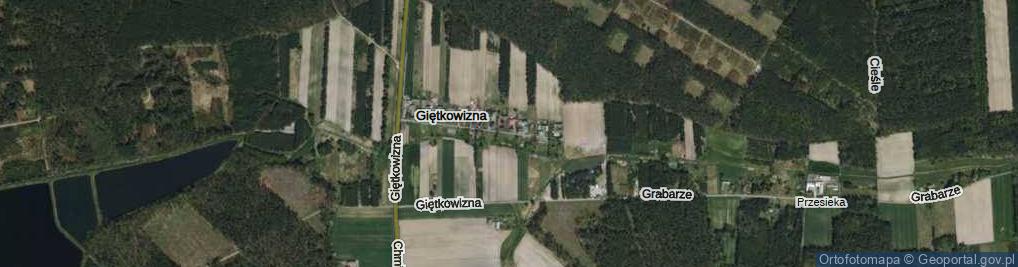 Zdjęcie satelitarne Giętkowizna ul.