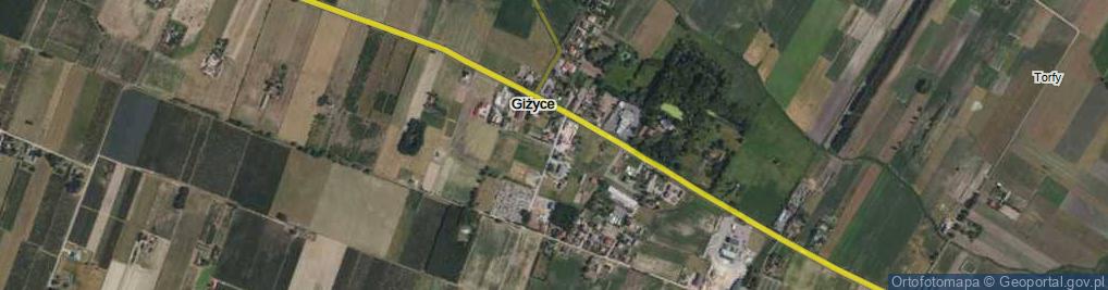 Zdjęcie satelitarne Giżyce ul.
