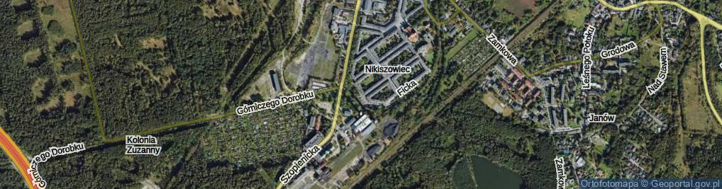 Zdjęcie satelitarne Giszowiecka ul.