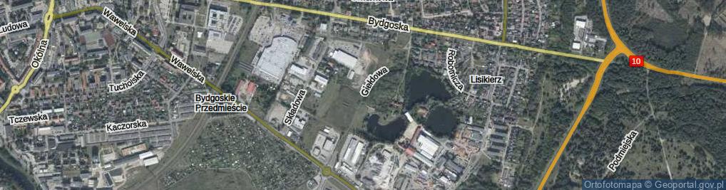 Zdjęcie satelitarne Giełdowa ul.