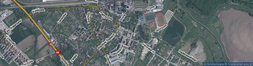 Zdjęcie satelitarne Gimnazjalna ul.