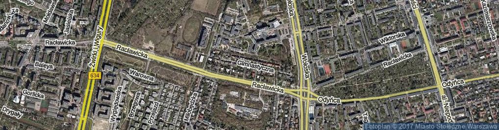 Zdjęcie satelitarne Gimnastyczna ul.