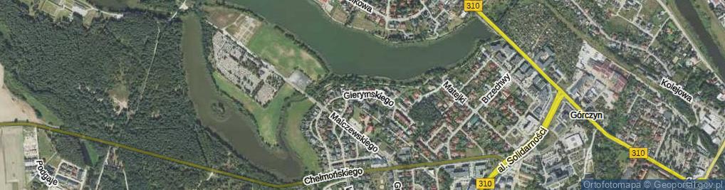 Zdjęcie satelitarne Gierymskiego ul.