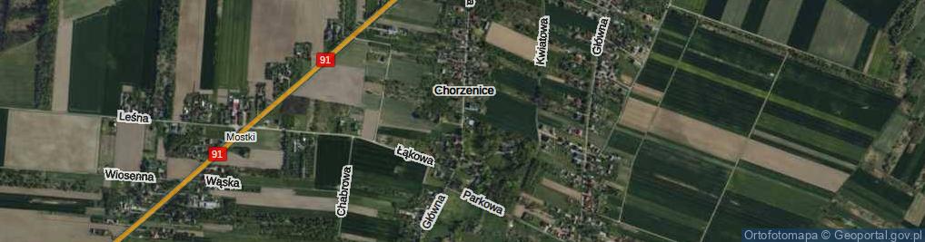 Zdjęcie satelitarne Główna ul.