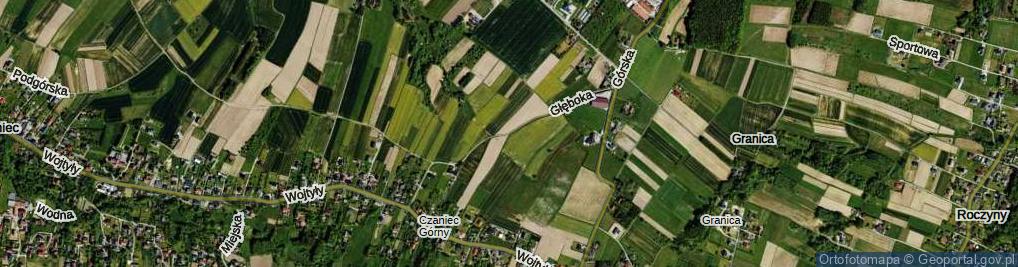 Zdjęcie satelitarne Głęboka ul.