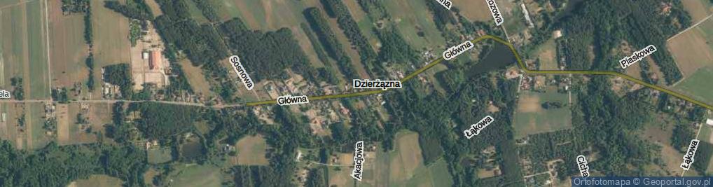 Zdjęcie satelitarne Główna ul.