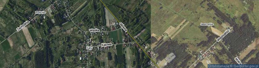 Zdjęcie satelitarne Główna ul.