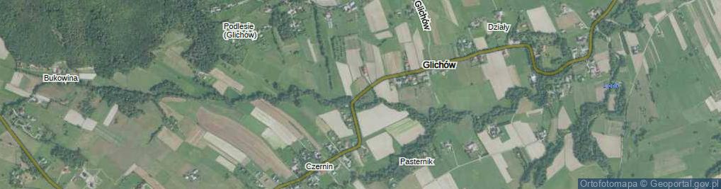 Zdjęcie satelitarne Glichów ul.