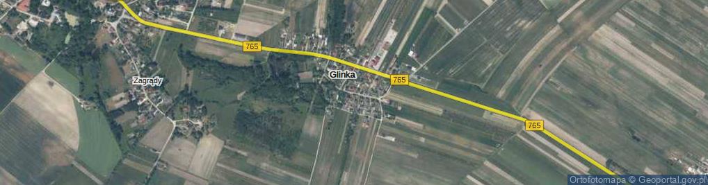 Zdjęcie satelitarne Glinka ul.
