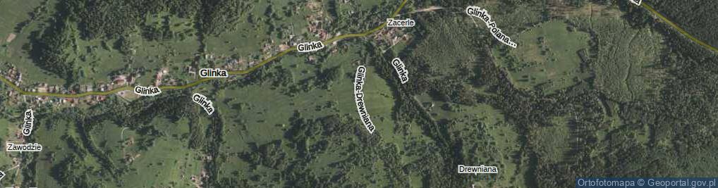 Zdjęcie satelitarne Glinka-Drewniana ul.