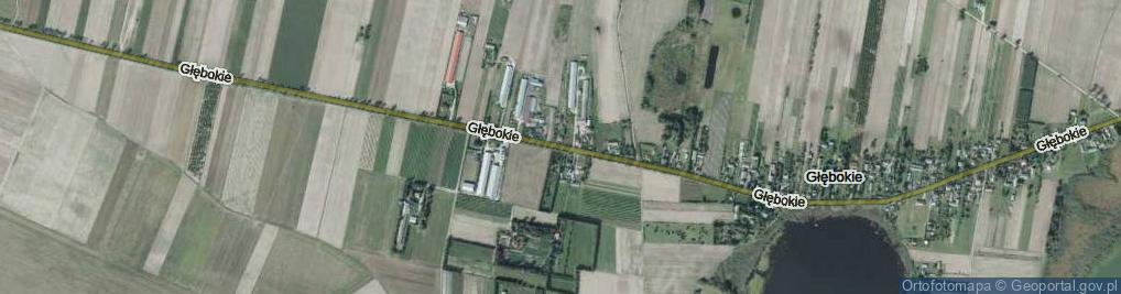 Zdjęcie satelitarne Głębokie ul.