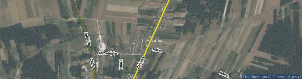 Zdjęcie satelitarne Główna ul.