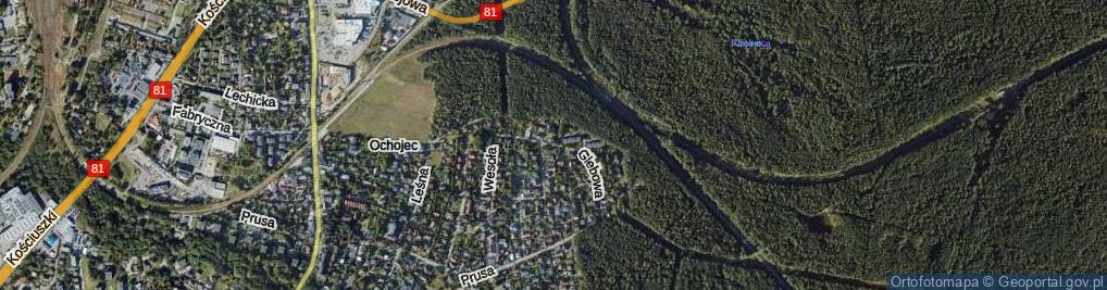 Zdjęcie satelitarne Glebowa ul.