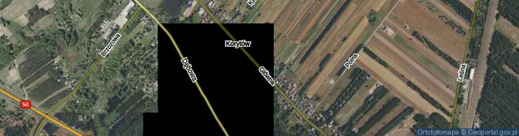 Zdjęcie satelitarne Główna ul.