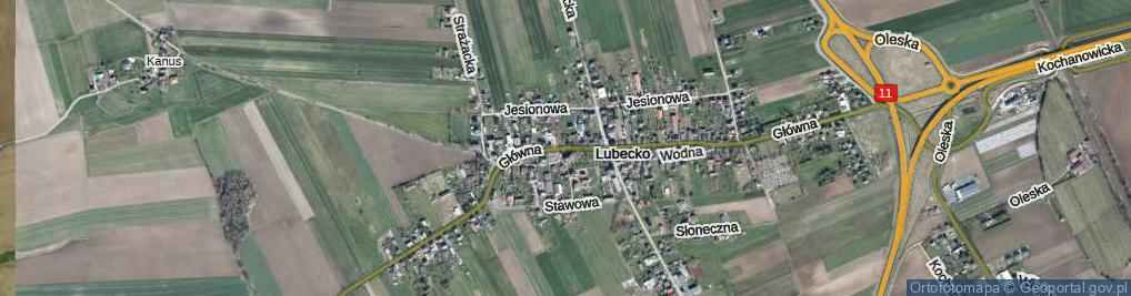 Zdjęcie satelitarne Główna ul.