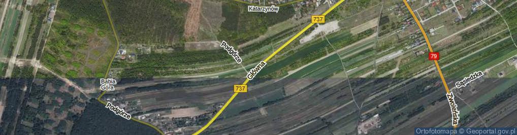 Zdjęcie satelitarne Główna ul.