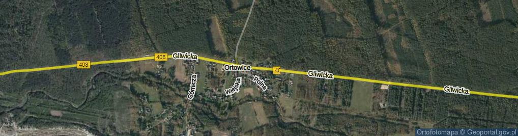 Zdjęcie satelitarne Gliwicka ul.