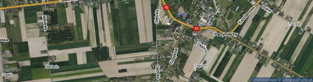 Zdjęcie satelitarne Głęboka ul.