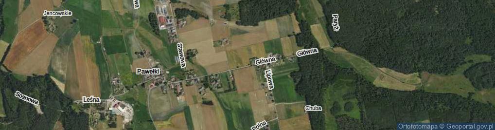 Zdjęcie satelitarne Główna ul.