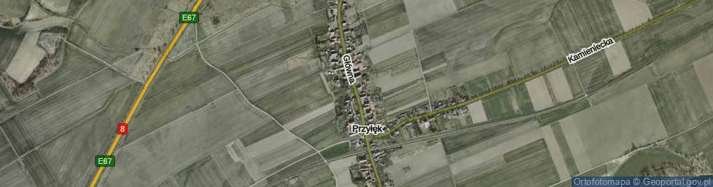 Zdjęcie satelitarne Główna ul.