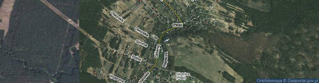 Zdjęcie satelitarne Główna ul.