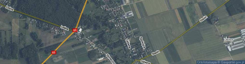 Zdjęcie satelitarne Główna ul.