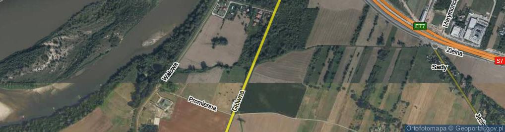 Zdjęcie satelitarne Główna ul.