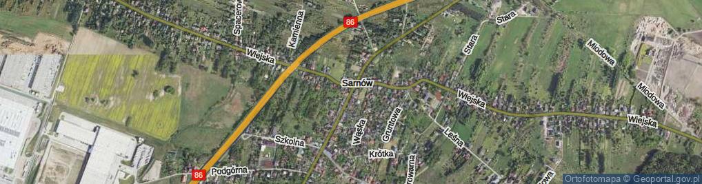 Zdjęcie satelitarne Główna ul.