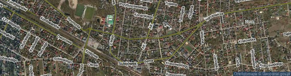 Zdjęcie satelitarne Głowackiego ul.