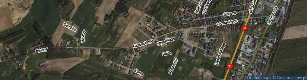 Zdjęcie satelitarne Głowackiego Bartosza ul.