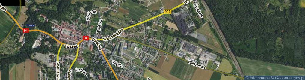 Zdjęcie satelitarne Głowackiego ul.