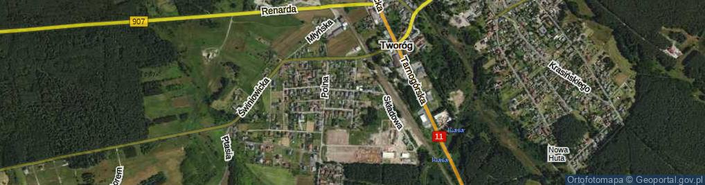 Zdjęcie satelitarne Głowackiego ul.