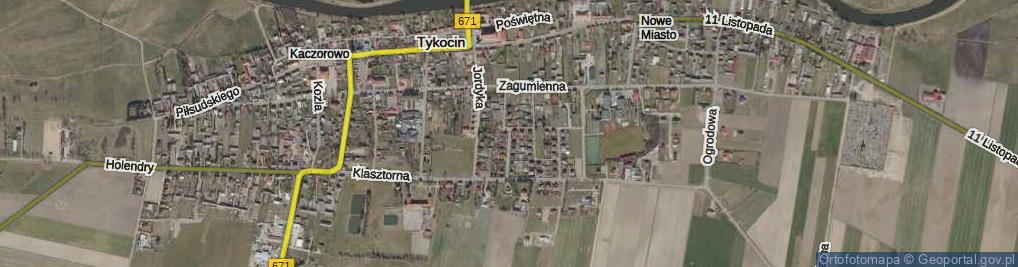Zdjęcie satelitarne Glogera ul.