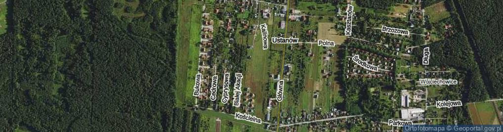 Zdjęcie satelitarne Głogowa ul.