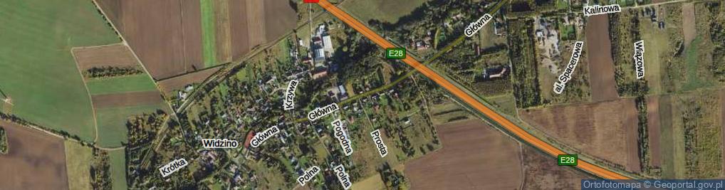 Zdjęcie satelitarne Główna ul.