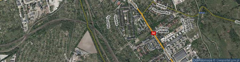 Zdjęcie satelitarne Gliwicka ul.
